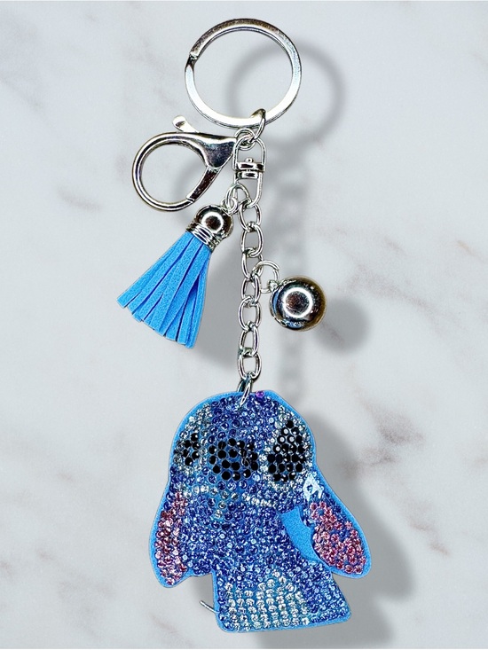 Popfizzy Accessories - Disney Stitch Rhinestone Charm Keychain